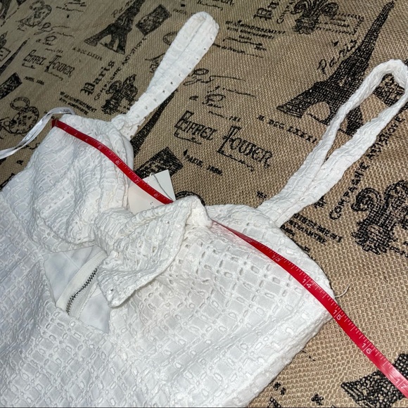 Lulus White Lace Front Tie Sleeveless Back Zip Dress - Picture 8 of 11